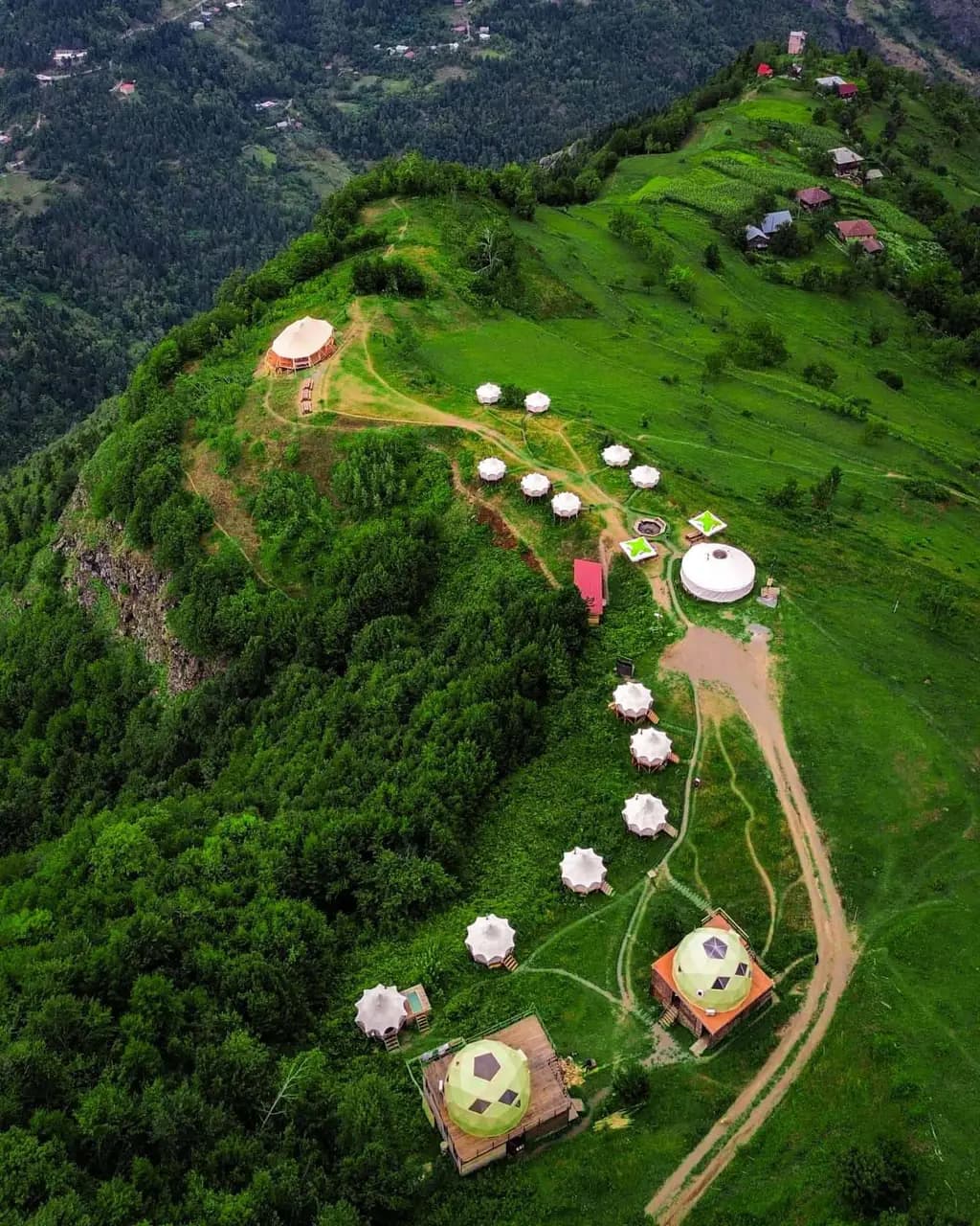 Лагерь Glamping Tago с высоты