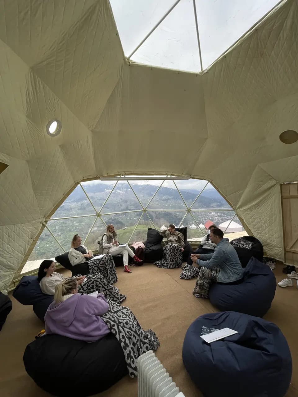 Small group session in a circle